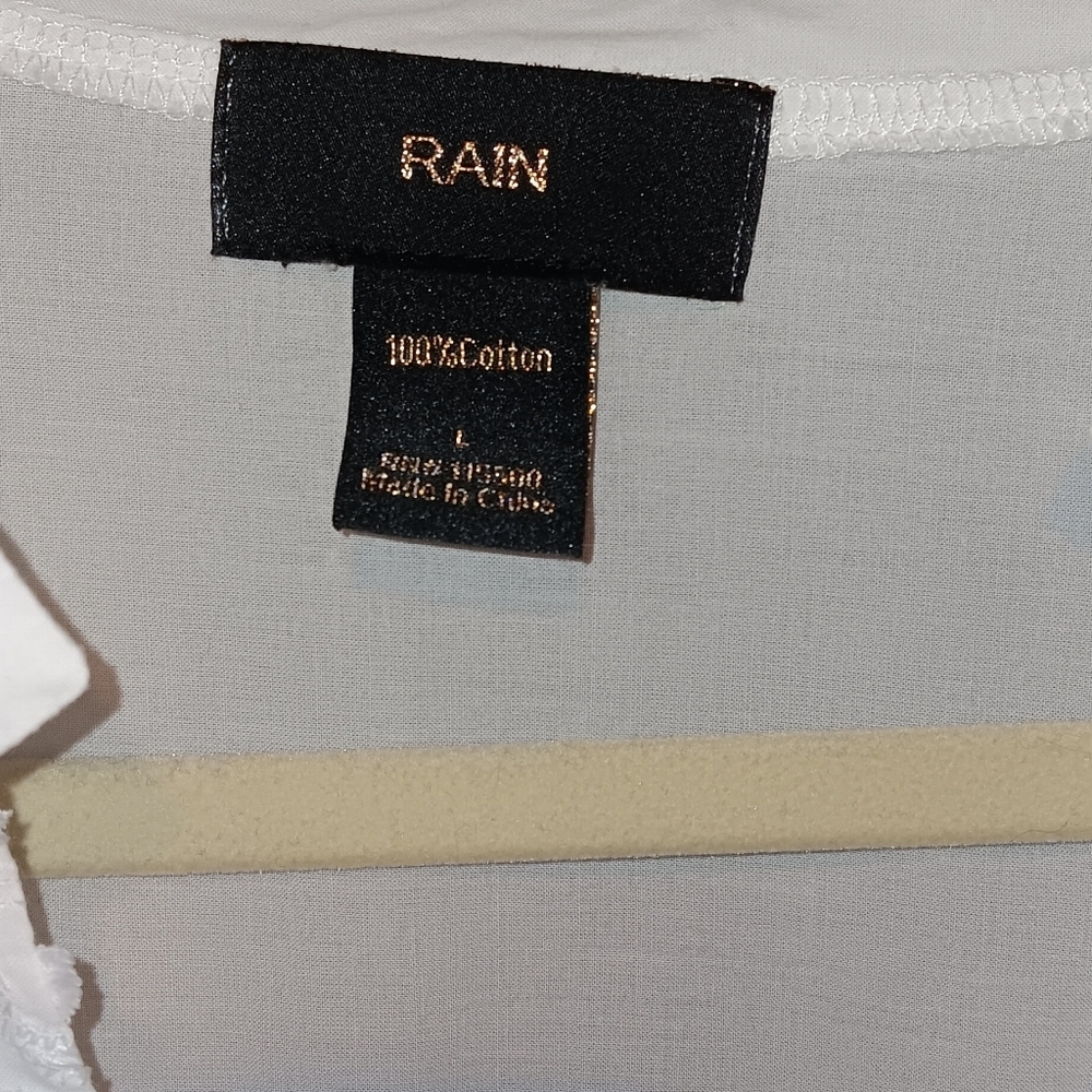 Rain Bohemian Top White L Embroidered - Picture 4 of 6